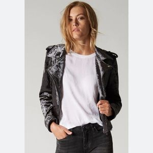 Crushed Velvet BlankNYC Moto Jacket